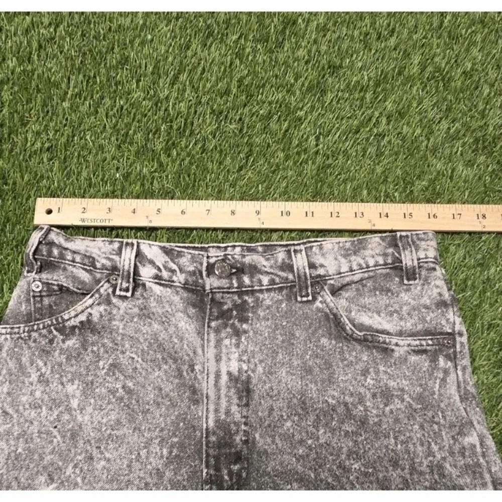 Vintage 80s Levis 550 Black Acid Wash Jeans Made USA Mens 31x29 (Tag 34) Tapered